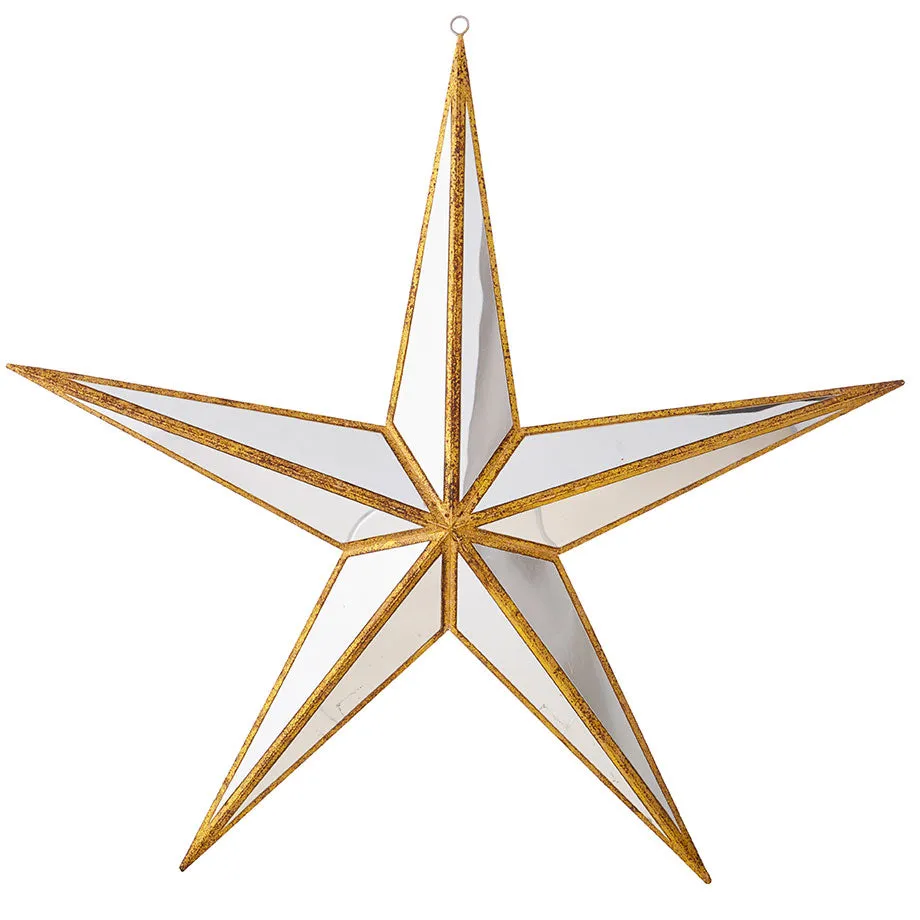 15" Mirrored Star Ornament