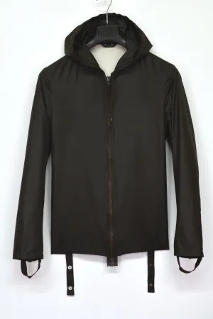 2003 Slim-Fit Windbreaker Jacket with Adjustable Cuff Straps for Bondage Style