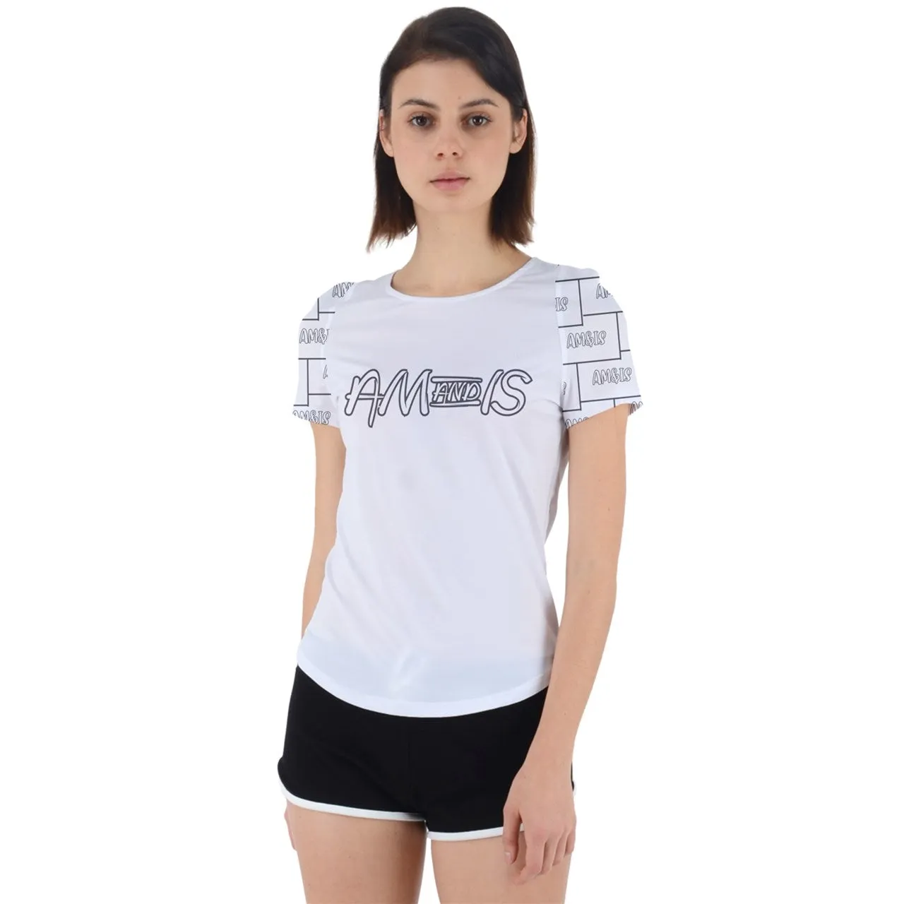 Am&Is Activewear Back Cut Out Sport Tee - 4 colors