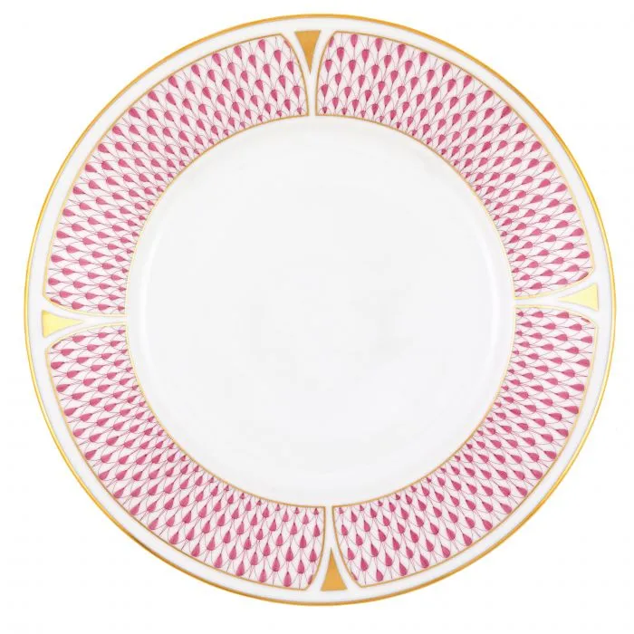 Art Deco Raspberry Dessert Plate