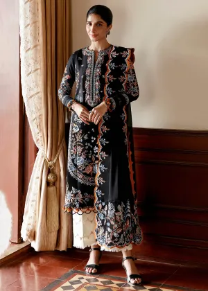 Black Luxury Lawn Suit | Zaha | Festive Lawn '23 | IREM - ZF23-07