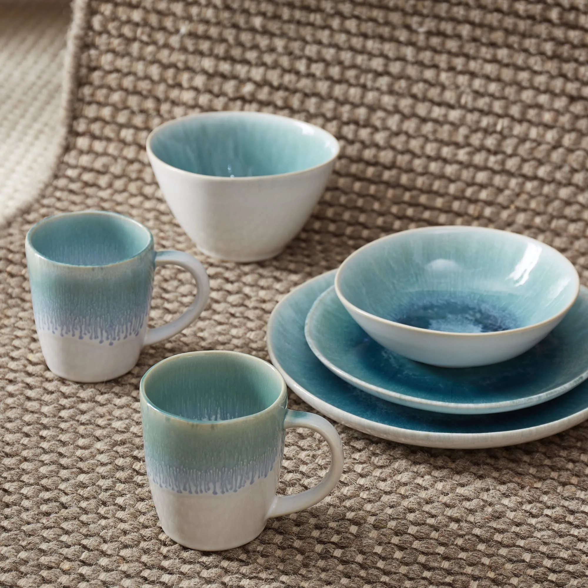 Caima Dinner Plate Set [Turquoise/Blue]