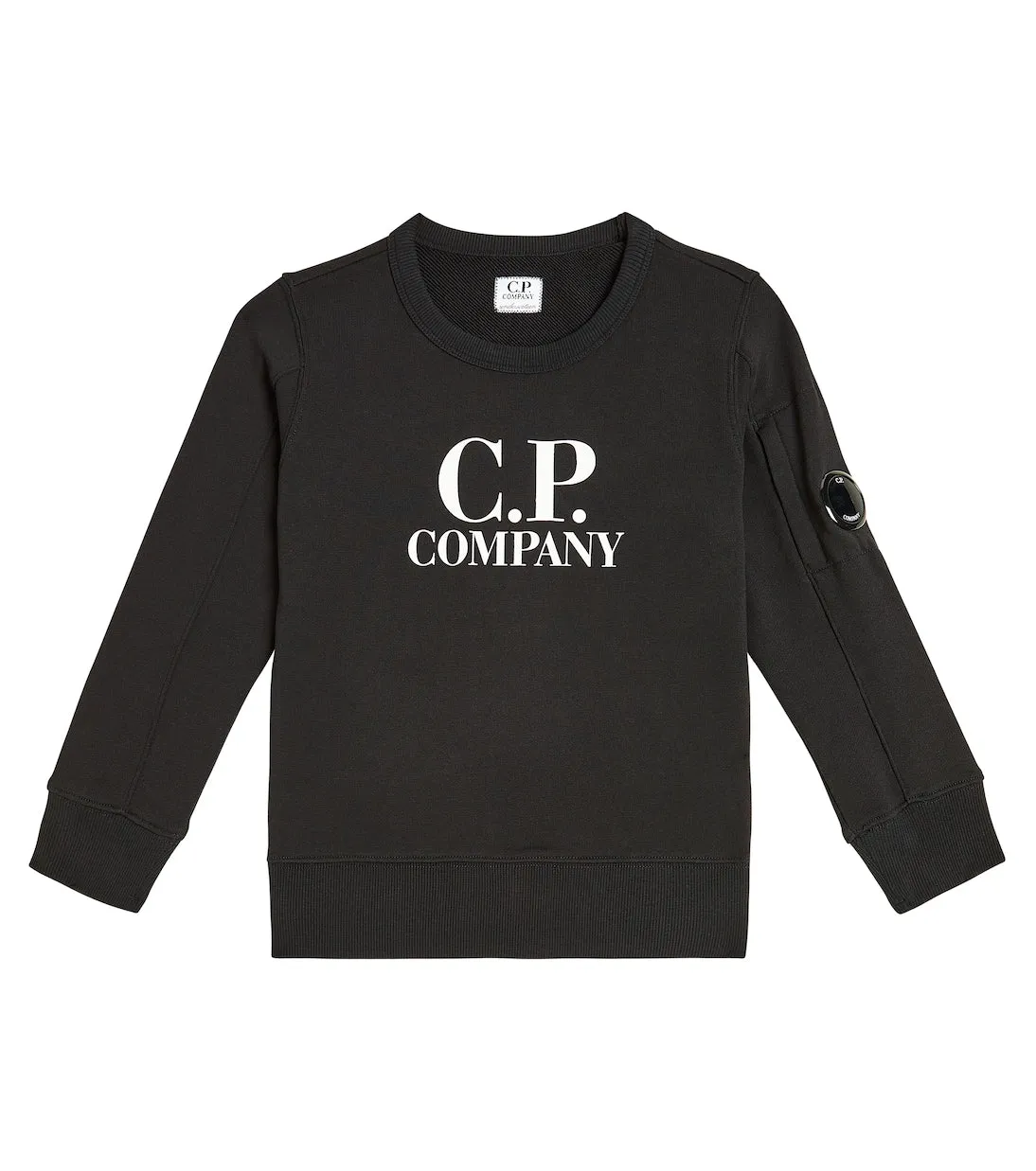 Cotton fleece sweatshirt with Cdiagonal. Company, black