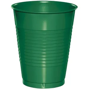 Emerald Green 16 Ounce Flexible Plastic Cups