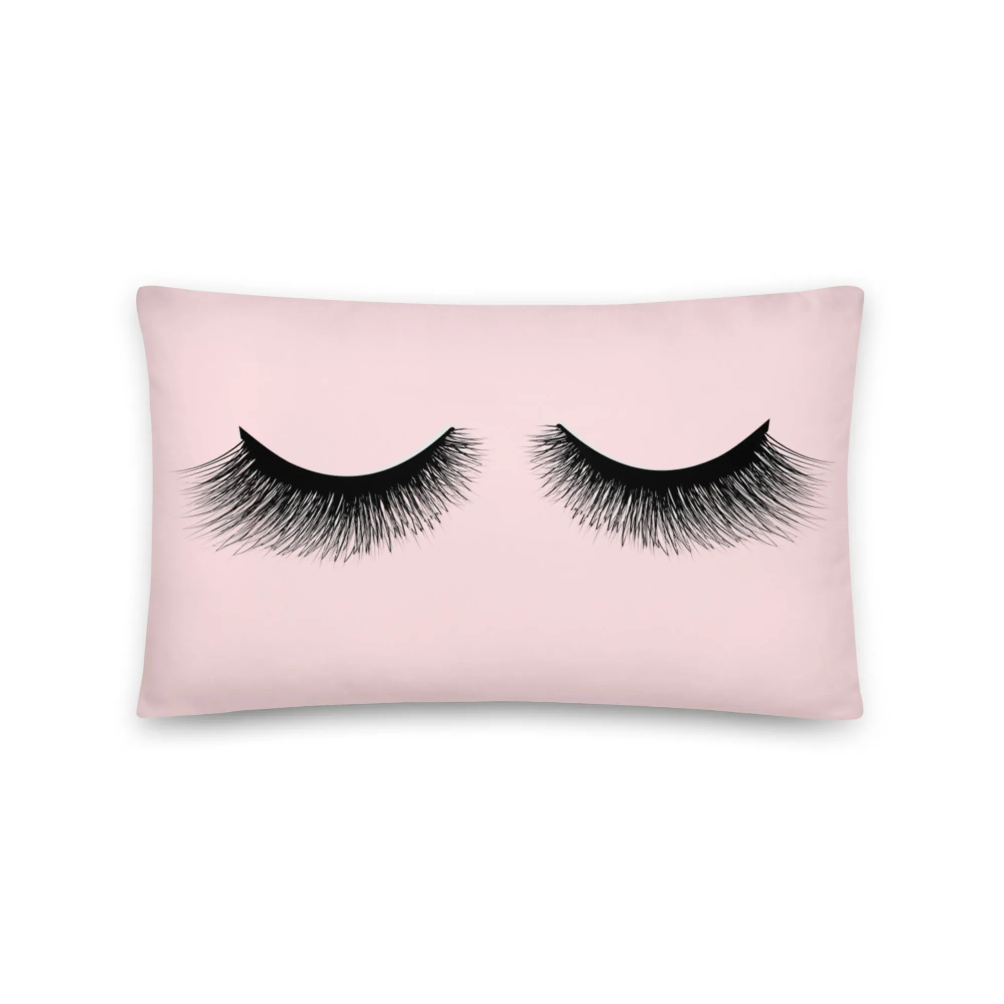 Eyelash pink cushion covers