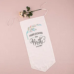 FEATHER WHIMSY PERSONALIZED CEREMONY BANNER