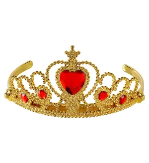 Gold Queen's Tiara with Red Gems