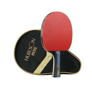 Huieson 4 Star 7 Ply Table Tennis Bat   Case