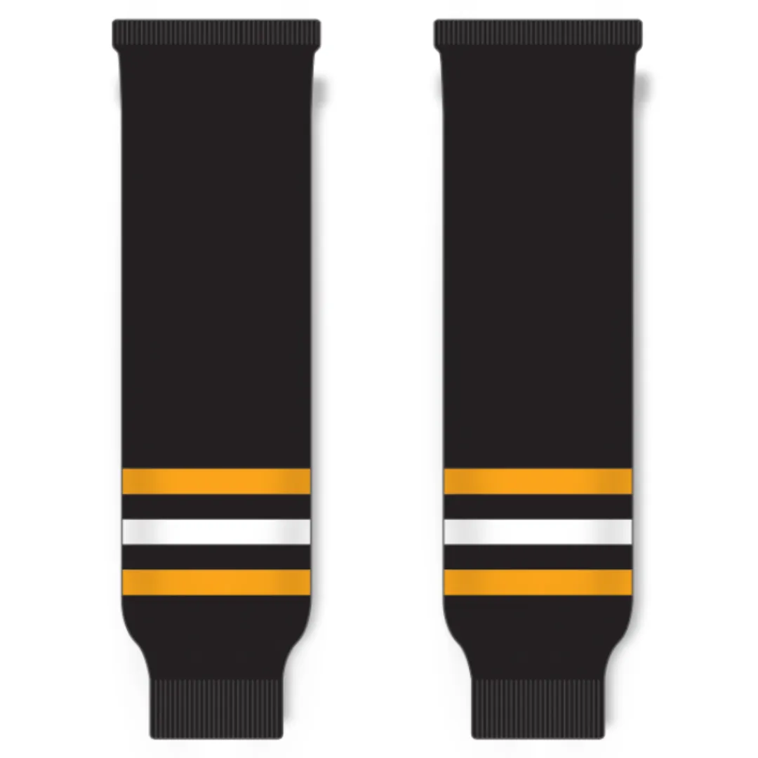 K1 Sportswear Pittsburgh Penguins Black Knit Ice Hockey Socks