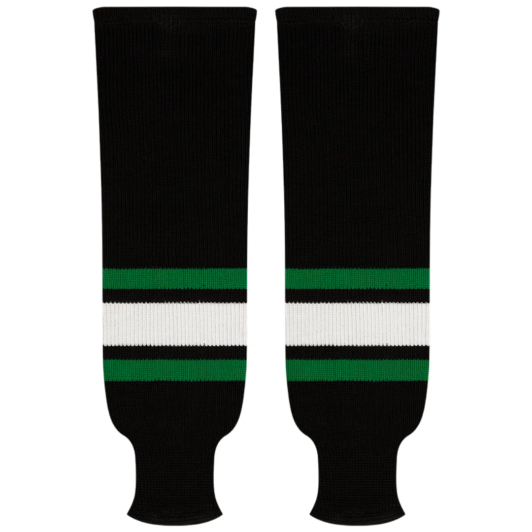 Kobe Sportswear 9807A Dallas Stars Away Pro Knit Ice Hockey Socks