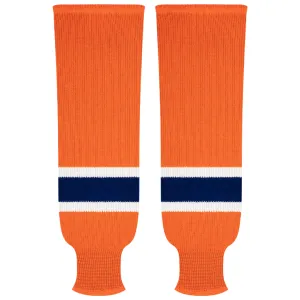 Kobe Sportswear 9897R Edmonton Oilers Orange Pro Knit Ice Hockey Socks