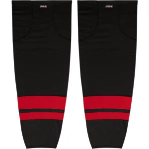 Kobe Sportswear K3GS15R Pro Series Carolina Hurricanes Third Black Mesh Ice Hockey Socks