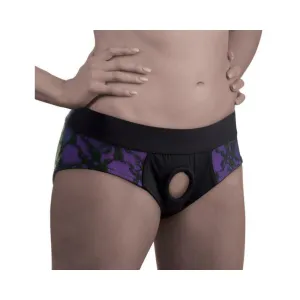 Crotchless Panty Harness in Size L-XL with Lace Detail