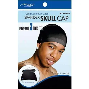 Magic Collection Spandex Skull Cap No 4764BLA