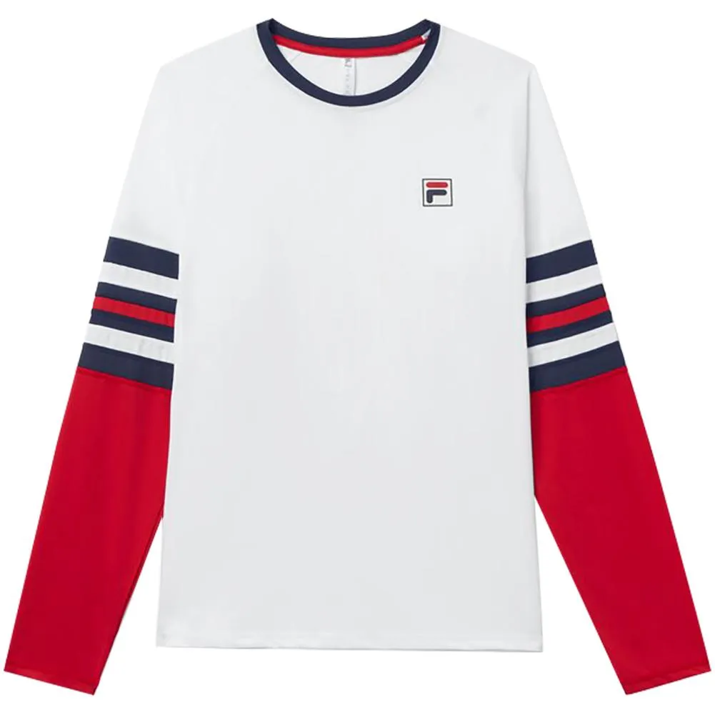 Men`s Heritage Long Sleeve Tennis Crew