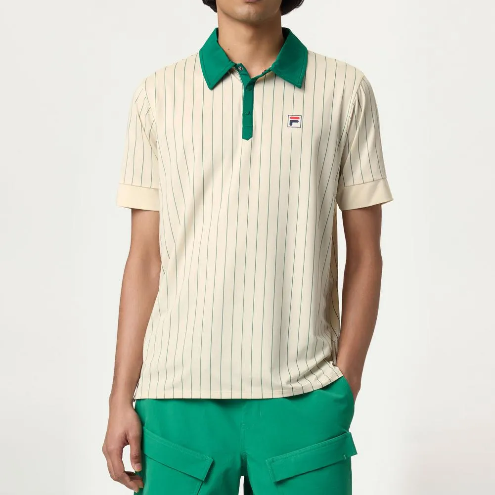 Mens Performance Iconic BB1 Tennis Polo Green Jacket and Angora