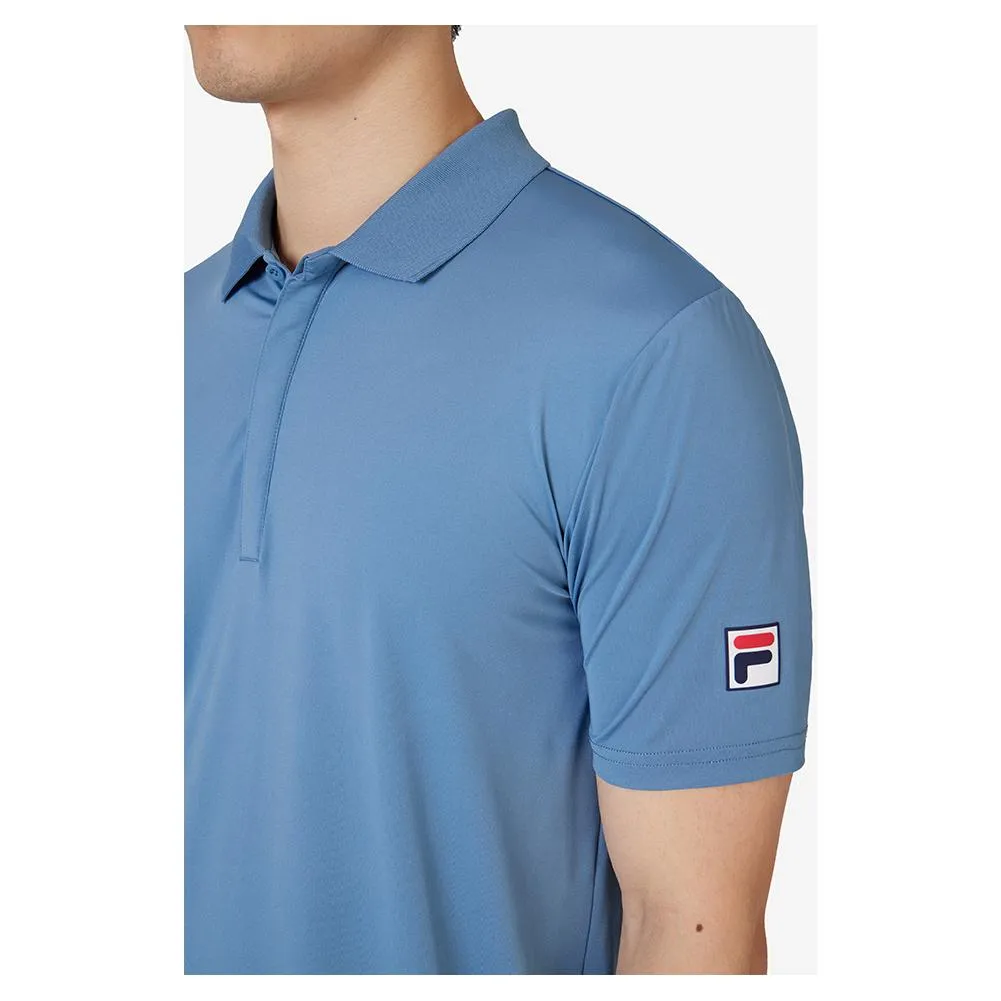 Men's Short Sleeve Tennis Polo Elemental Blue