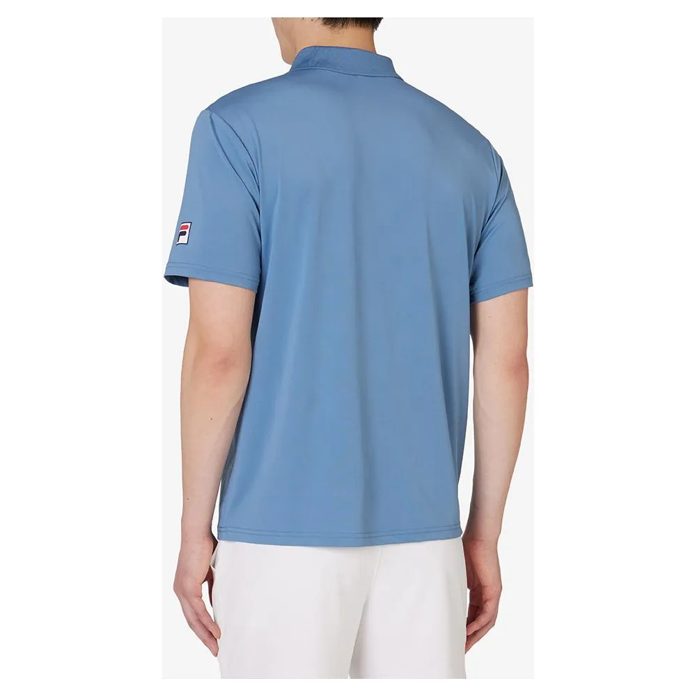 Men's Short Sleeve Tennis Polo Elemental Blue