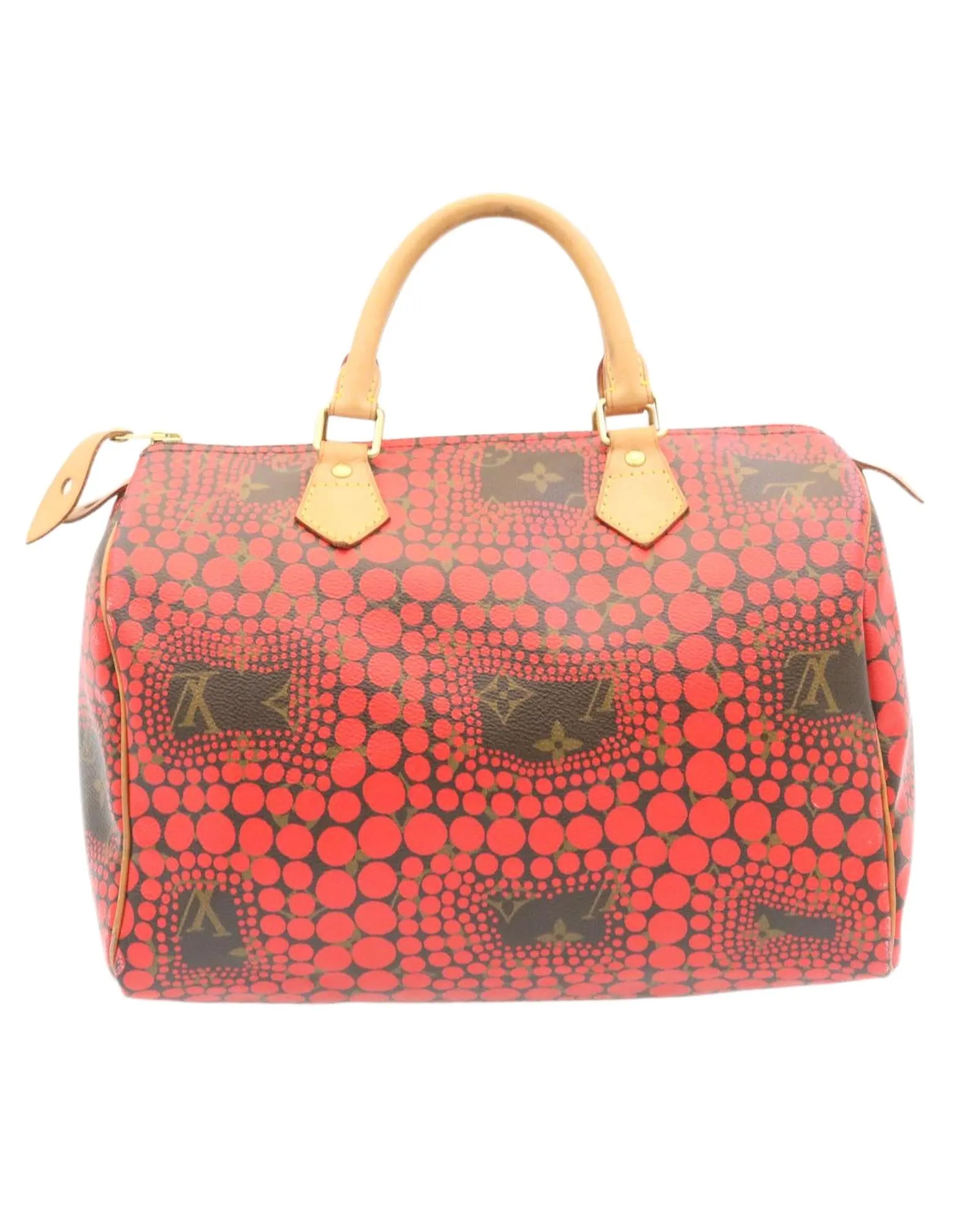 Monogram Dot Infinity Speedy 30 Kusama Red Pouch