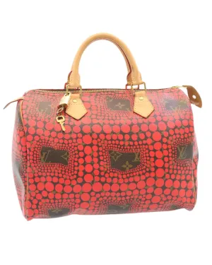 Monogram Dot Infinity Speedy 30 Kusama Red Pouch