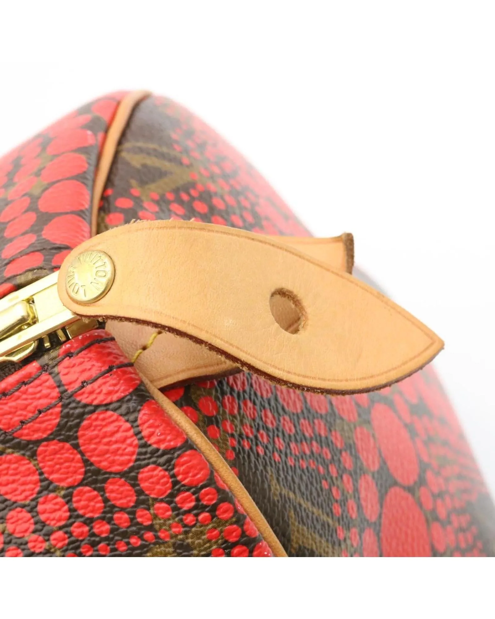 Monogram Dot Infinity Speedy 30 Kusama Red Pouch