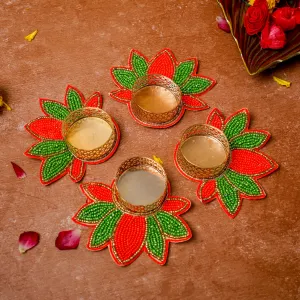 Multicolor Lotus Diya