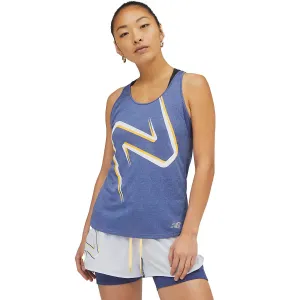 New Balance Printed Impact Run Tank Womens | Night Sky