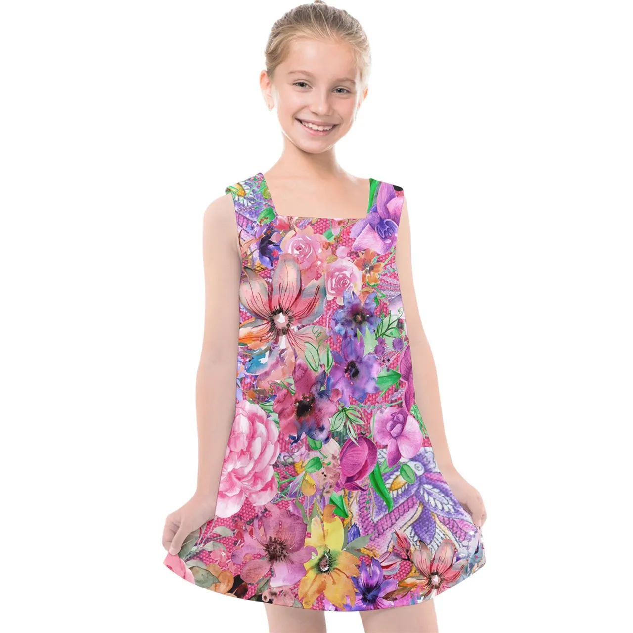 Nothing but Floral Kids' Cross Back Dress