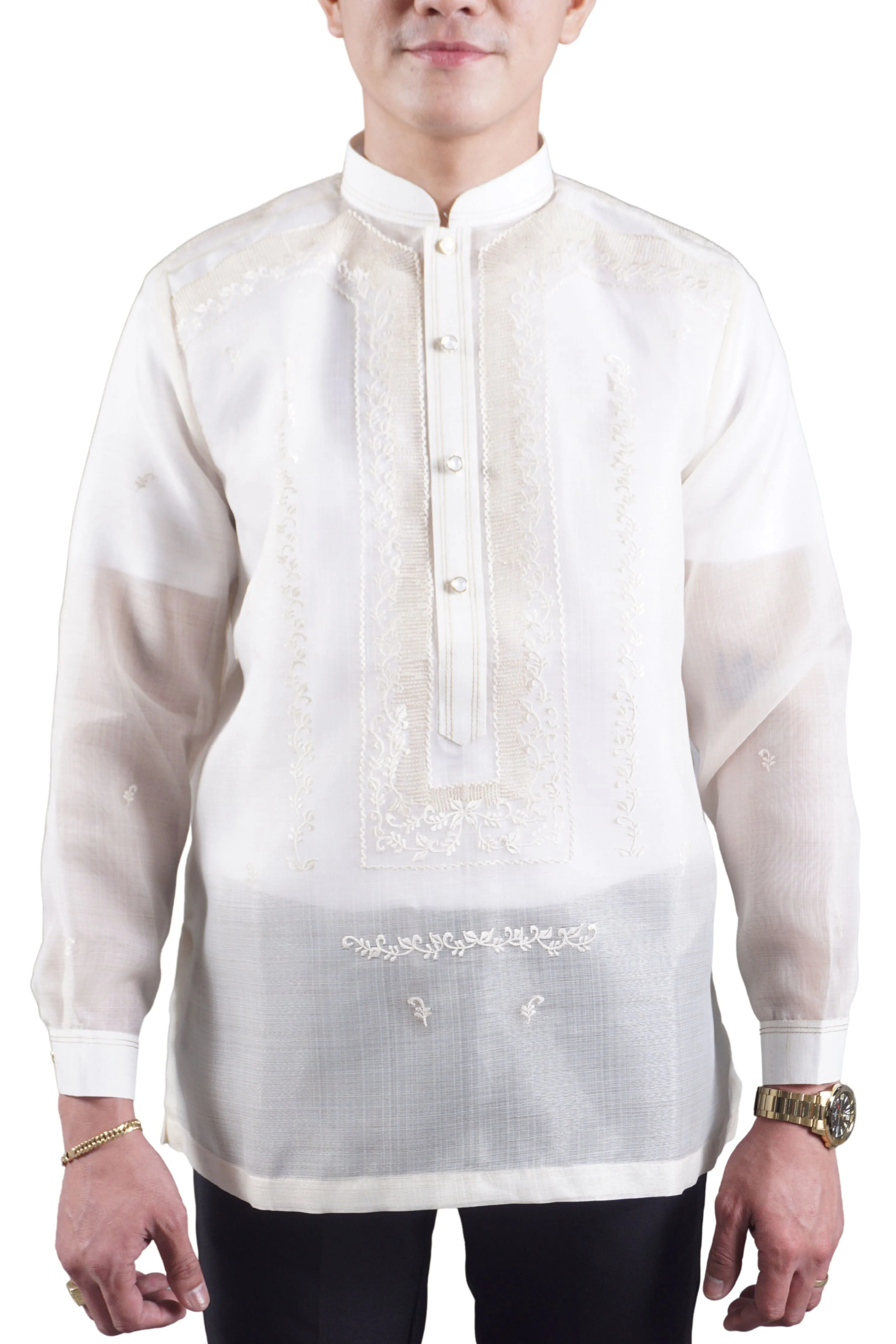 Premium Silk Cocoon Barong Tagalog Elegante - Jose JN48