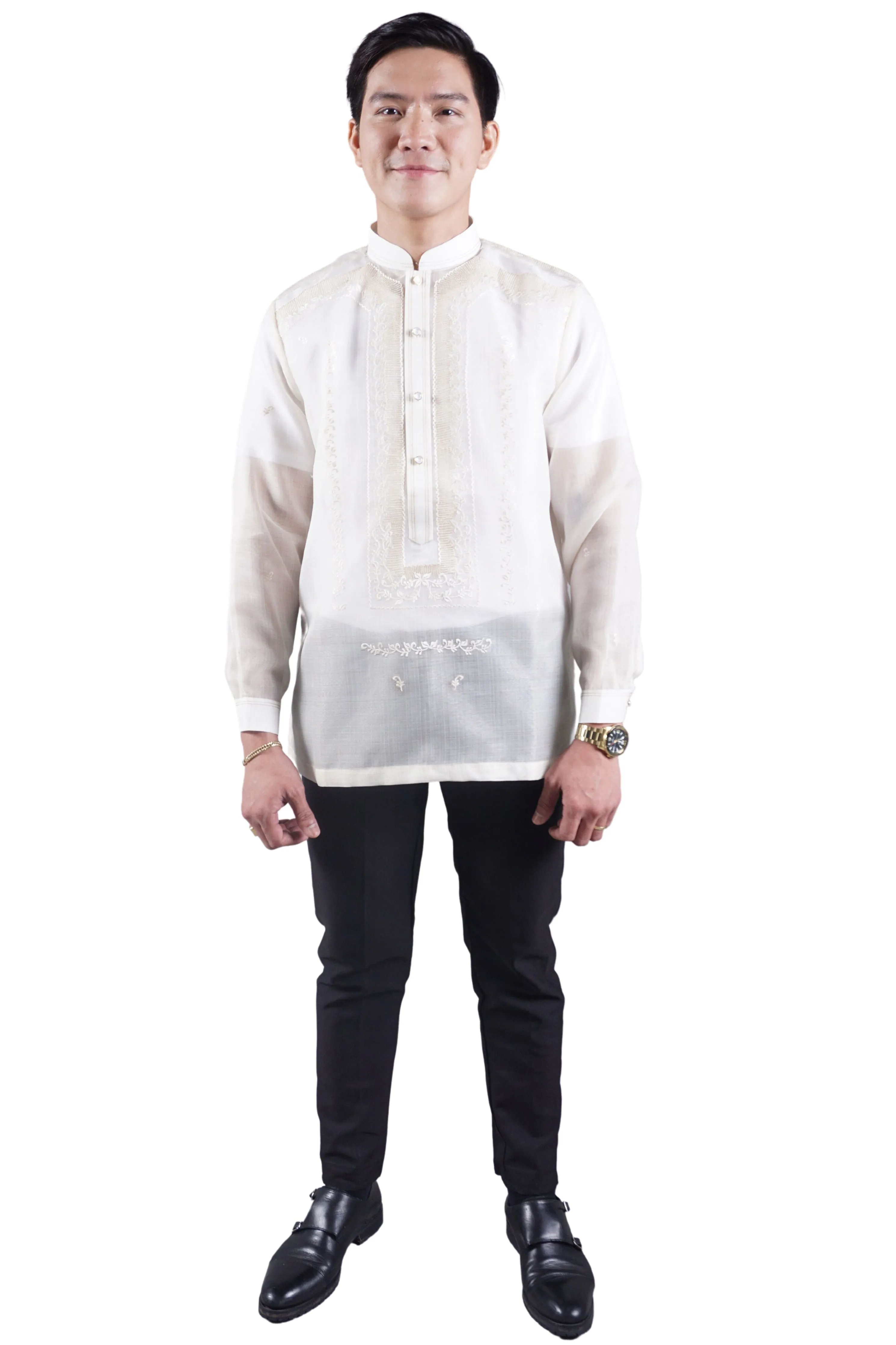 Premium Silk Cocoon Barong Tagalog Elegante - Jose JN48