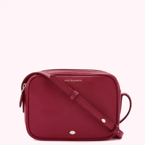 RASPBERRY LEATHER COLE CROSSBODY BAG