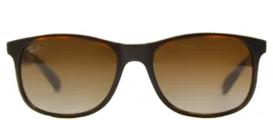 Ray-Ban Andy RB 4202 607313 Wayfarer Plastic Brown Sunglasses with Brown Gradient Lens