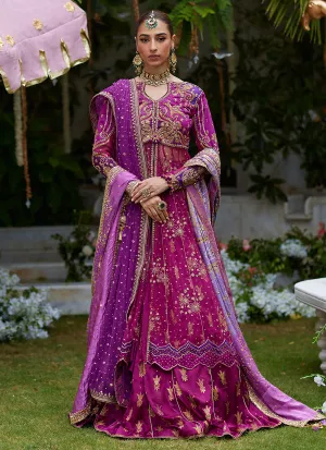 Raya Magenta Front Open Kalidaar