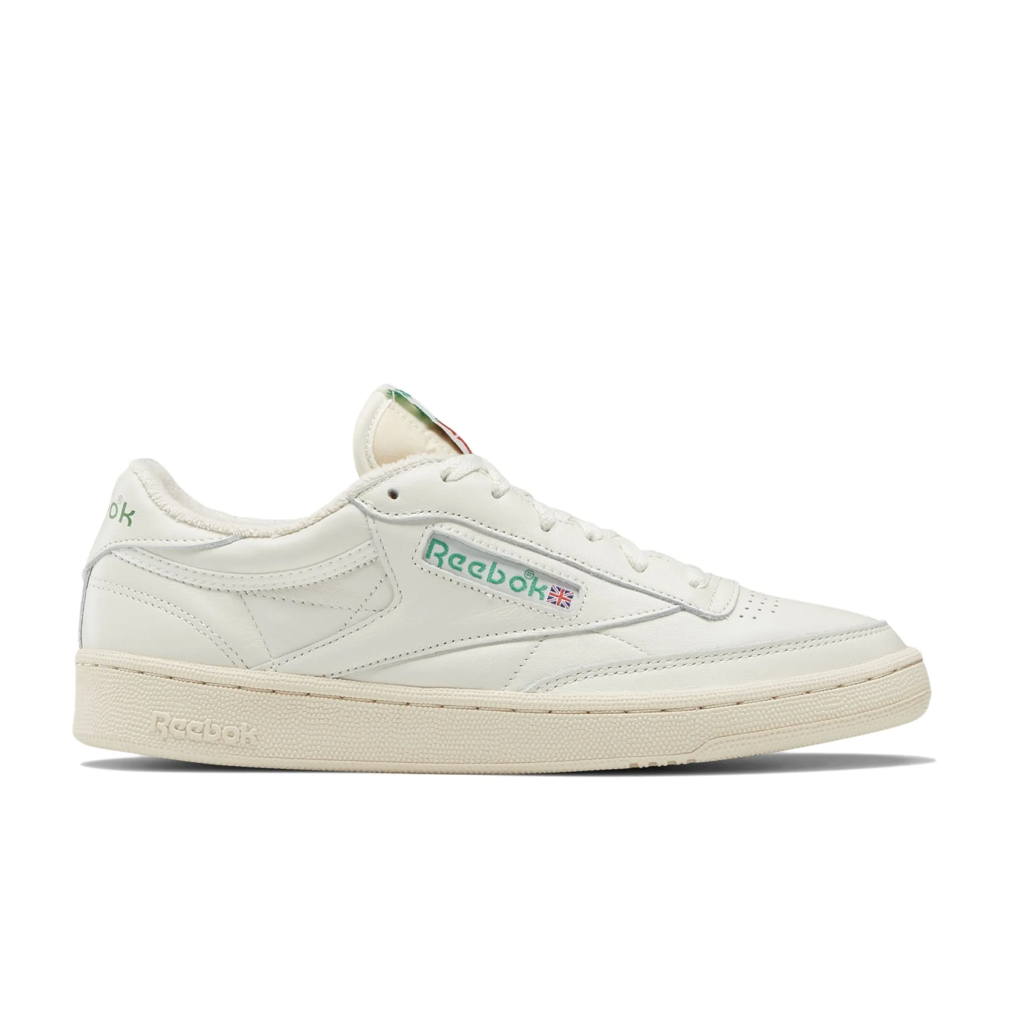 Reebok Unisex Club C 85 Vintage (Chalk/Paperwhite/Glen Green) DV6434