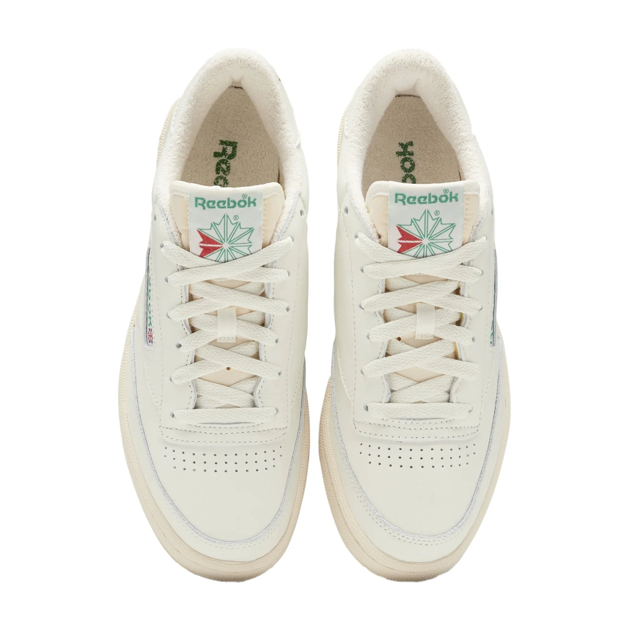 Reebok Unisex Club C 85 Vintage (Chalk/Paperwhite/Glen Green) DV6434