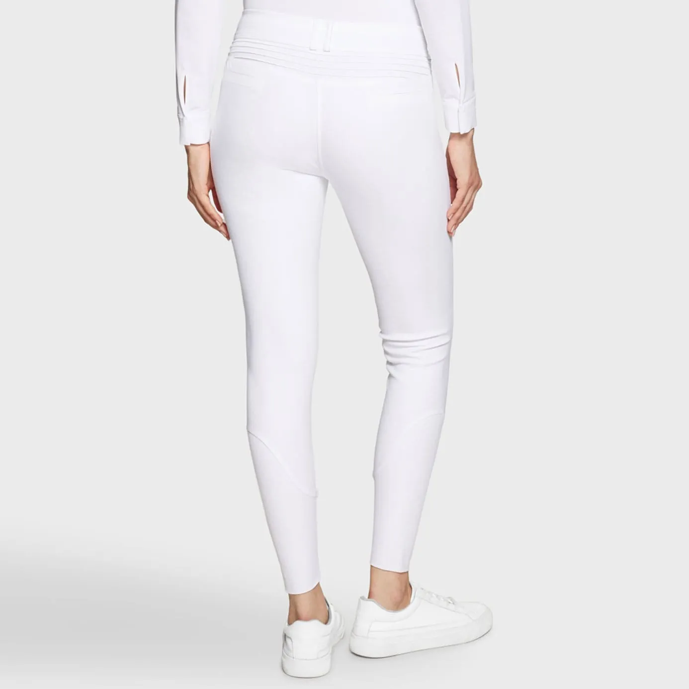 Samshield Chloe Crystal Knee Grip Breeches - White