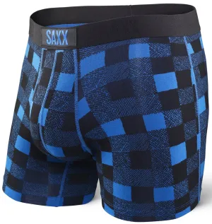 SAXX Vibe Boxer Modern Fit Royal Lumberjack Plaid