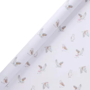 Sophie Allport Snowy Owls Jumbo Roll Wrap - 10M