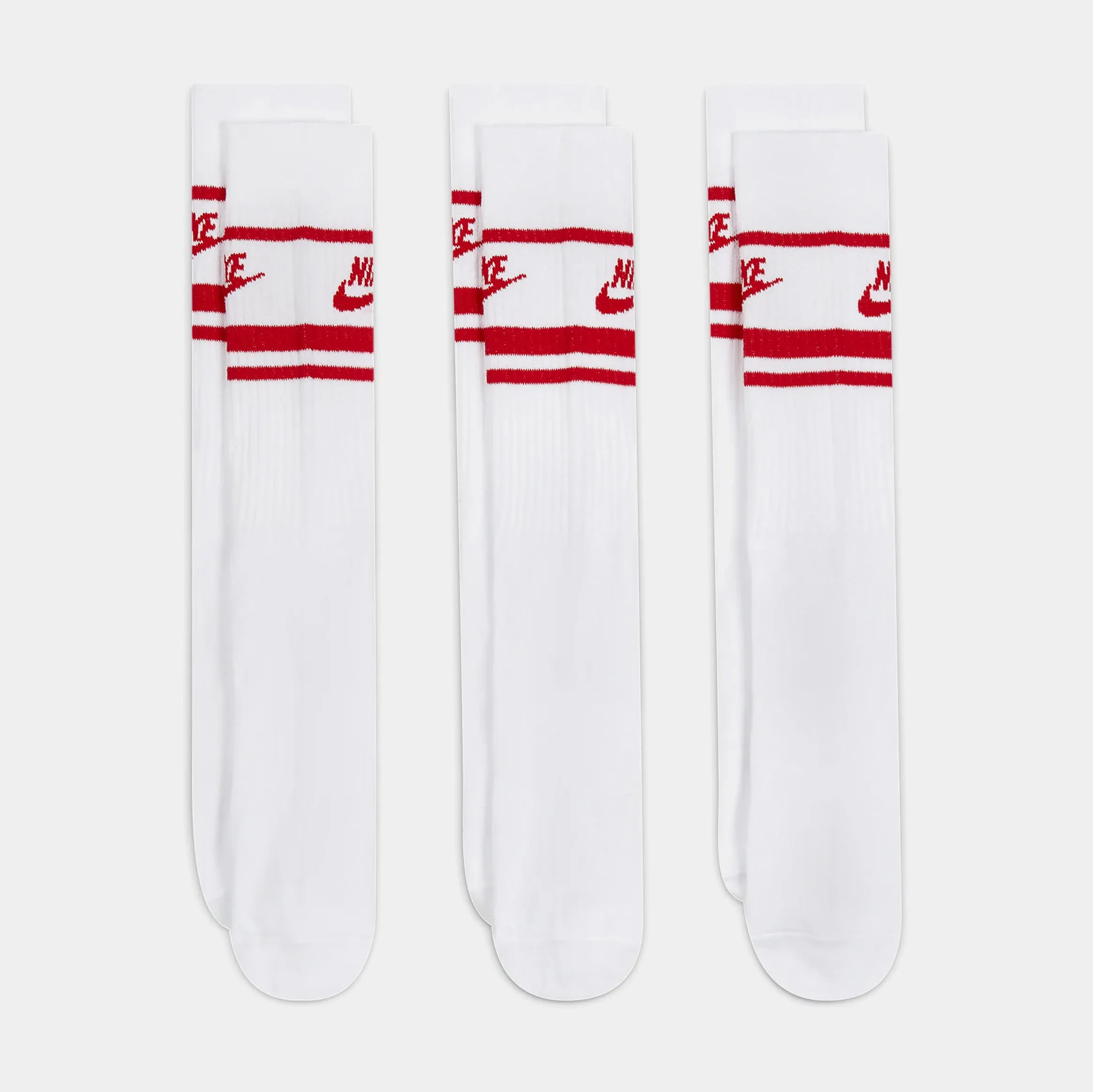 Sportswear Everyday Essential Crew Socks Mens Socks (White)