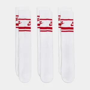 Sportswear Everyday Essential Crew Socks Mens Socks (White)