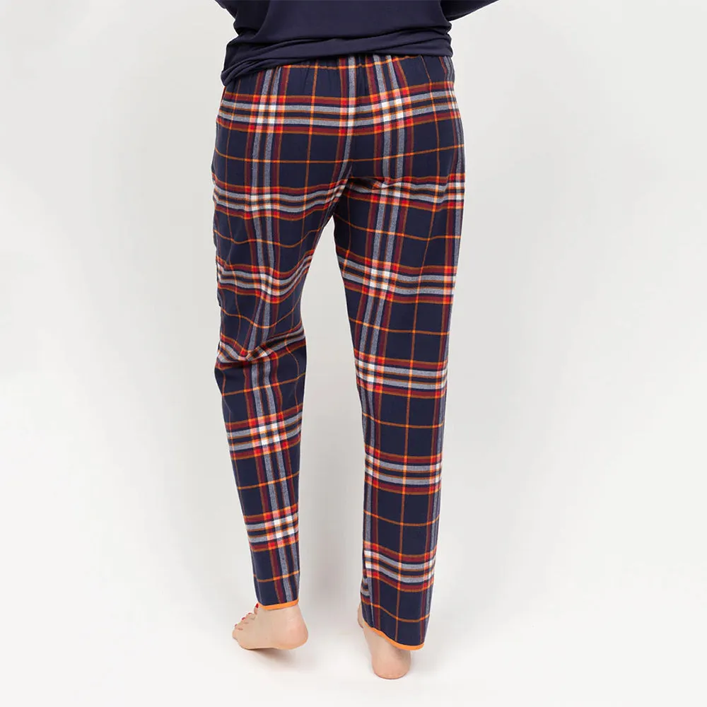 Taylor Navy Check Pyjama Bottom