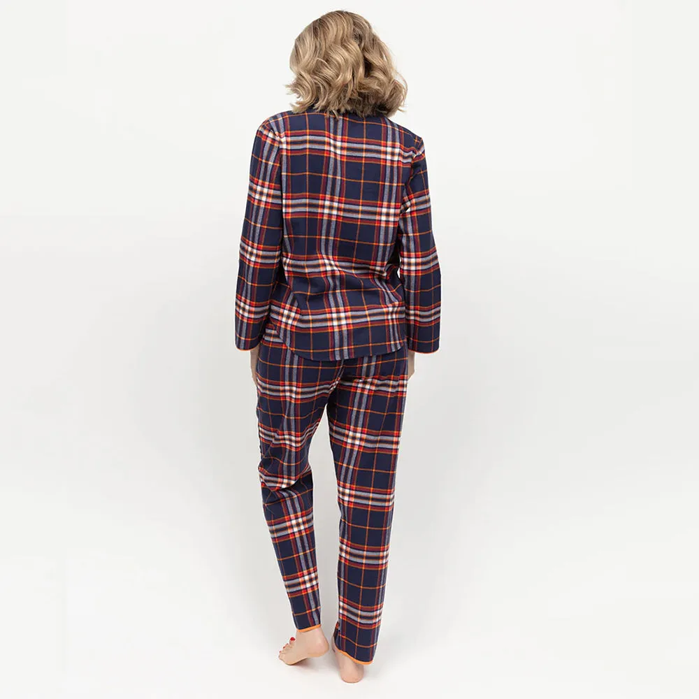 Taylor Navy Check Pyjama Bottom