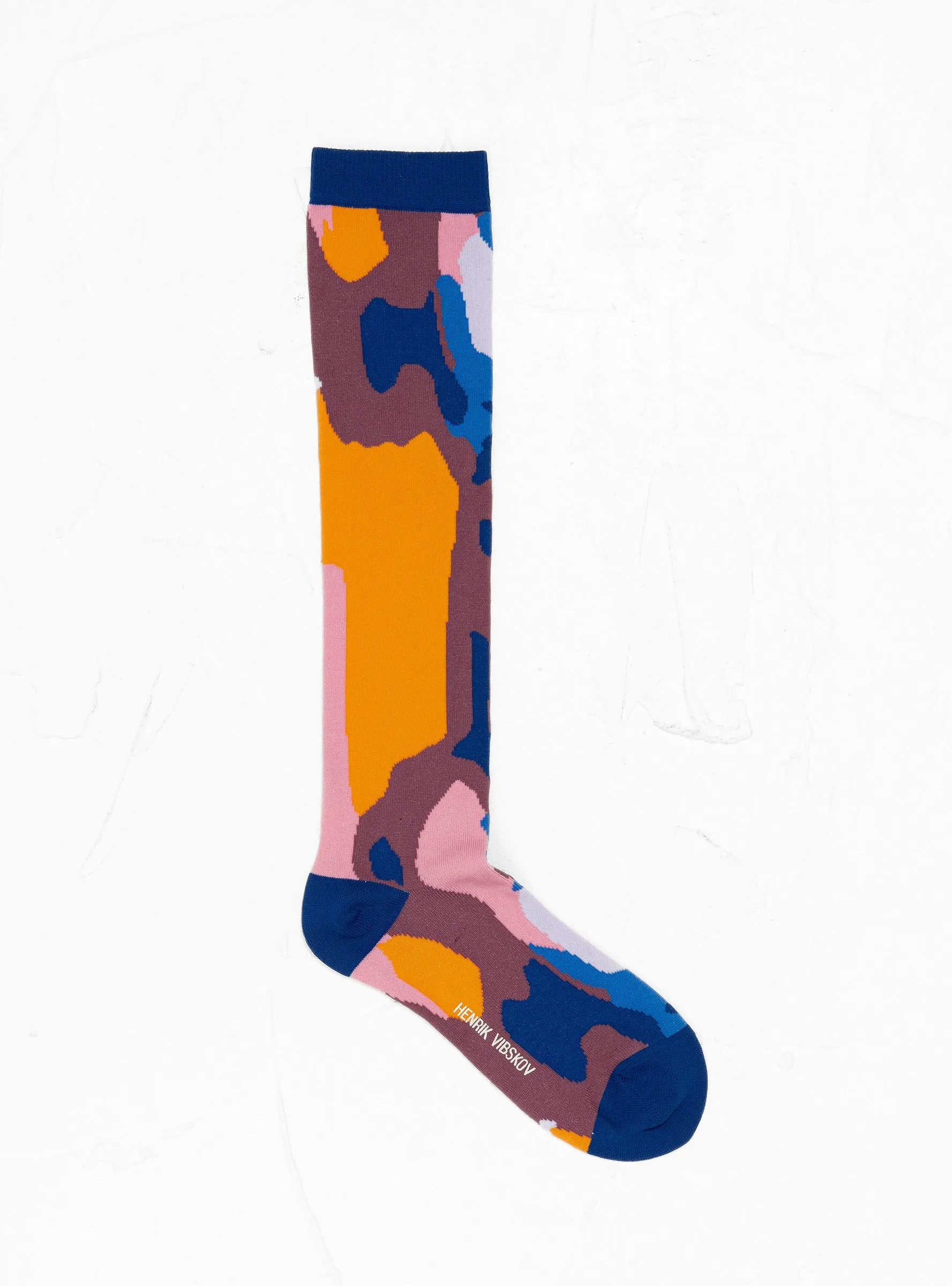 Void Transparent Socks Femme Blue Orange