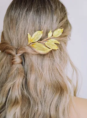 WILLOW | Gold Leaf Bridal Headpiece