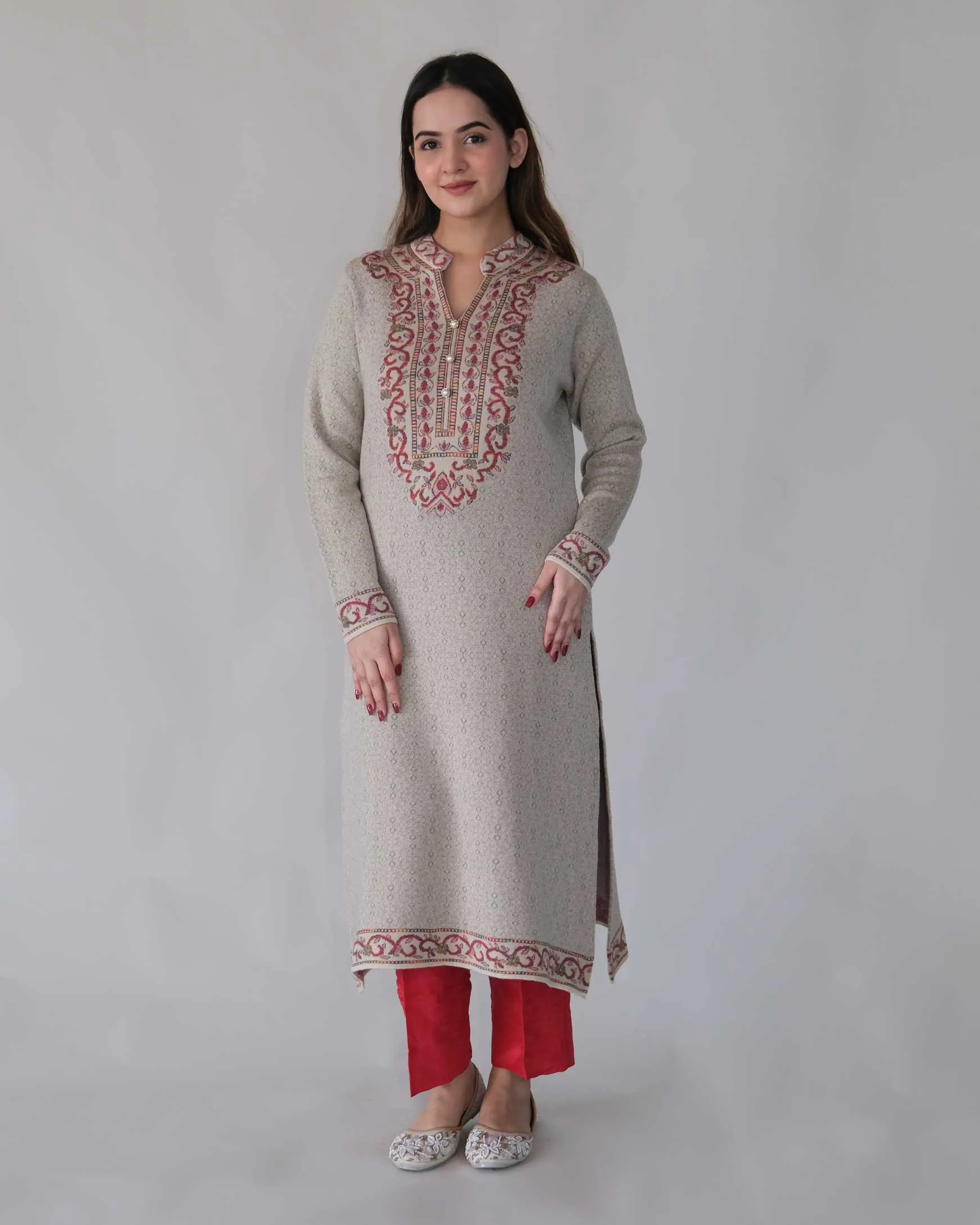 Women Knitted Winter Kurti