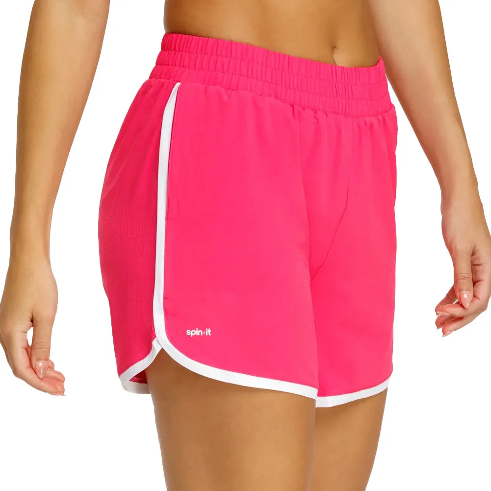 Women`s Heath Tennis Shorts with Briefs Vivid Pink