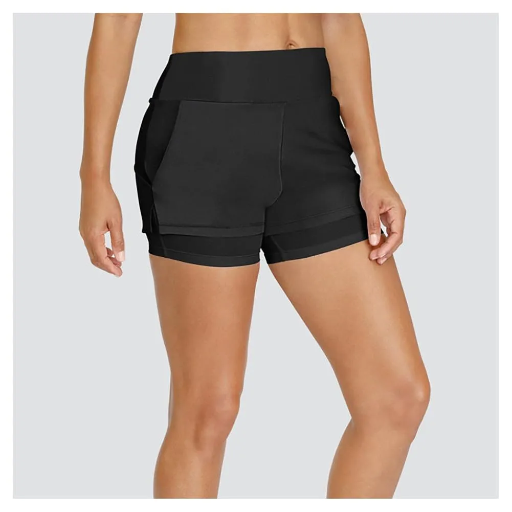 Women's Lulie 4 Inch Tennis Short Onyx