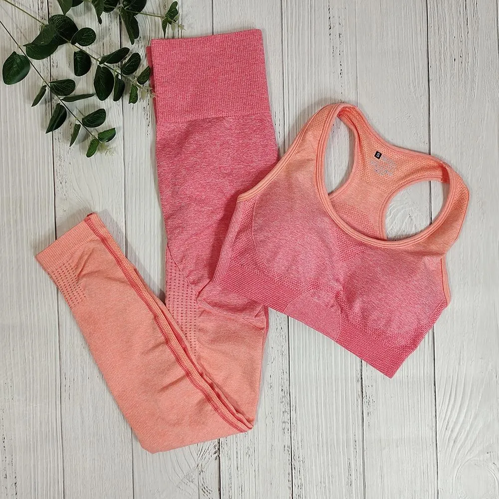 Yoga Set Bra and Leggings Fitness Sportswear Outfit For Women