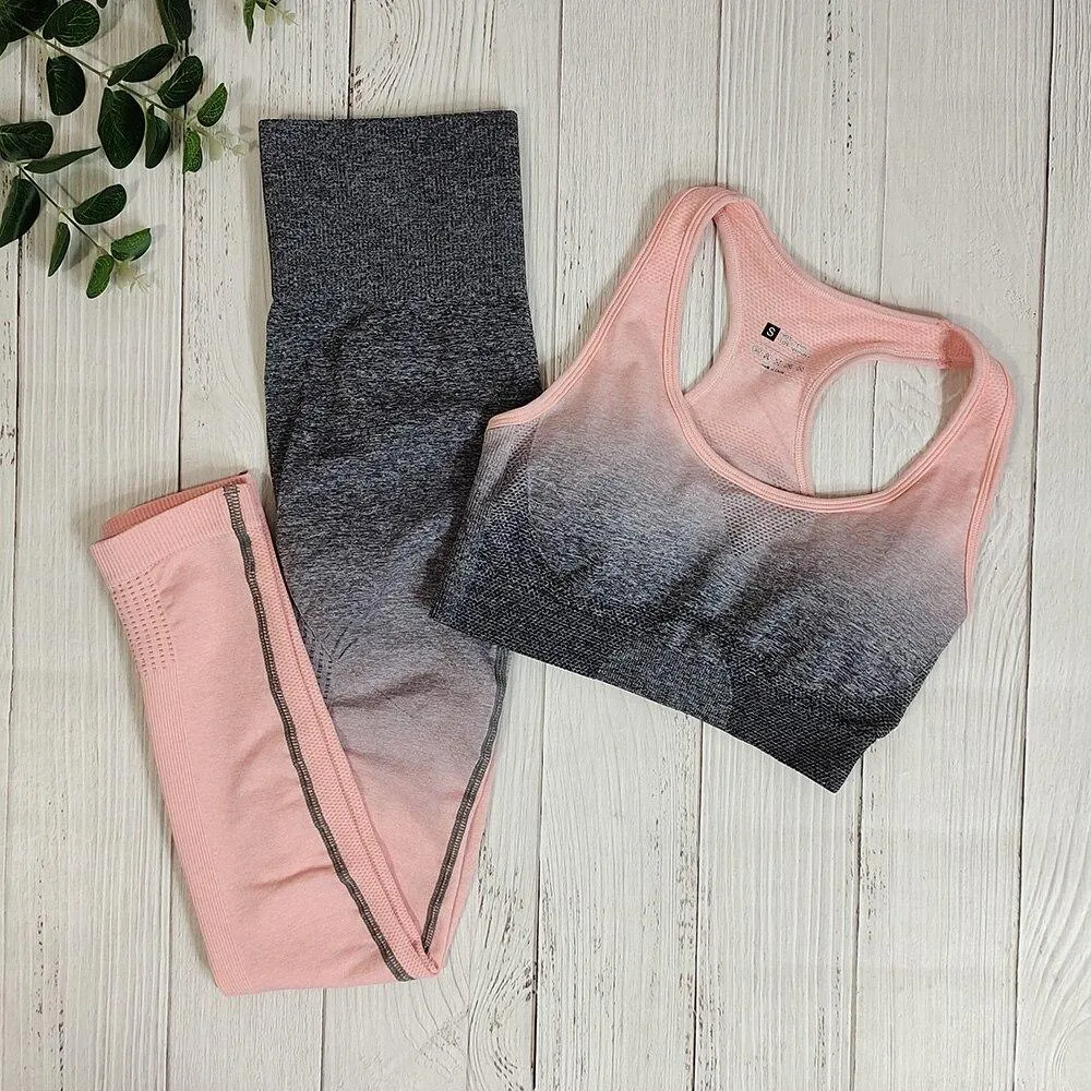 Yoga Set Bra and Leggings Fitness Sportswear Outfit For Women